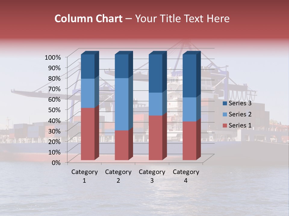 Deliver Unloading Blue PowerPoint Template