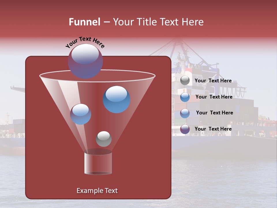 Deliver Unloading Blue PowerPoint Template