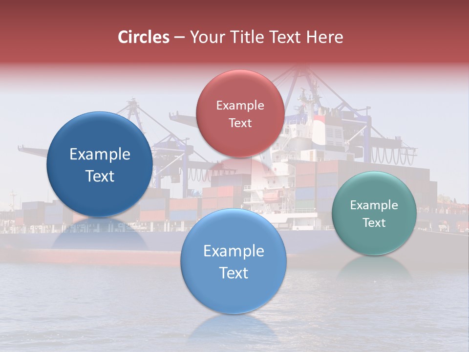 Deliver Unloading Blue PowerPoint Template