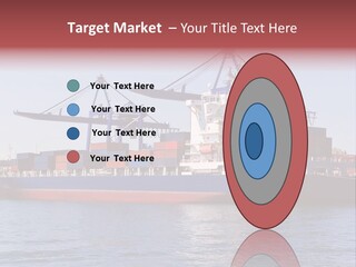 Deliver Unloading Blue PowerPoint Template