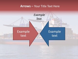 Deliver Unloading Blue PowerPoint Template