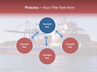 Deliver Unloading Blue PowerPoint Template