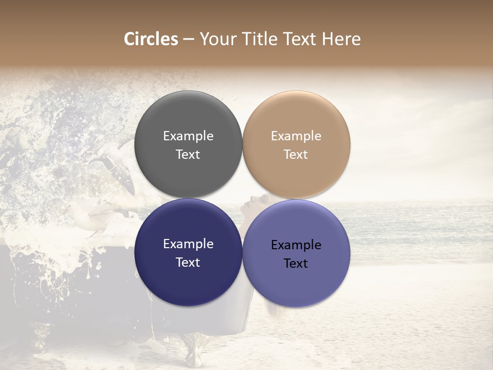 Bathroom Blonde Explosion PowerPoint Template