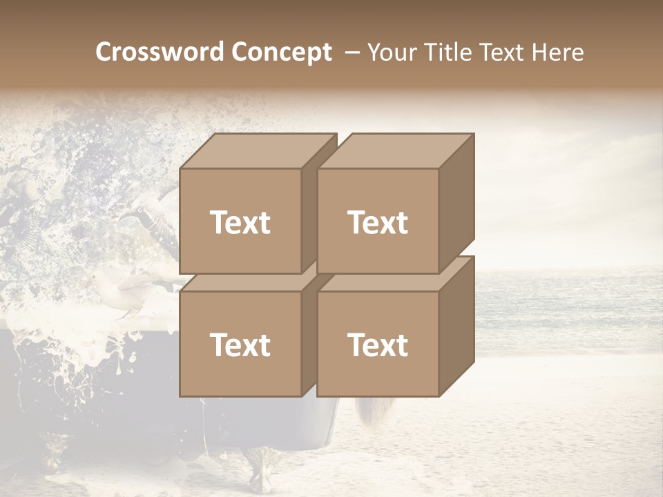 Bathroom Blonde Explosion PowerPoint Template