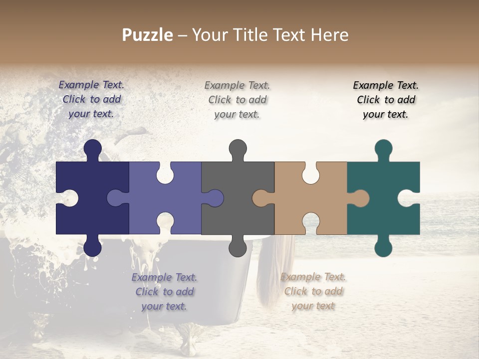 Bathroom Blonde Explosion PowerPoint Template