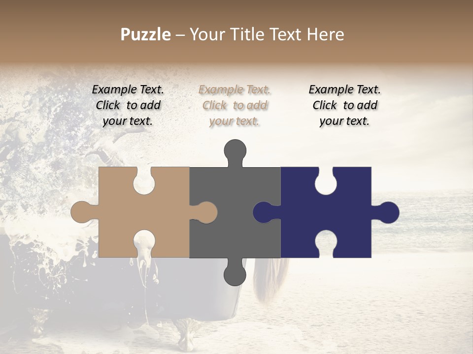 Bathroom Blonde Explosion PowerPoint Template