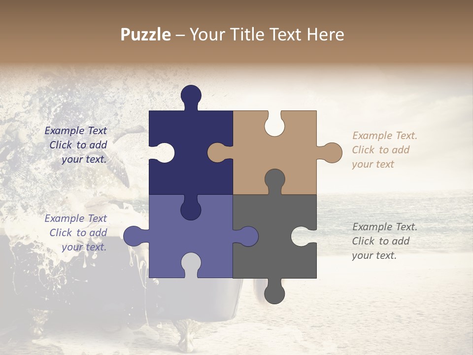 Bathroom Blonde Explosion PowerPoint Template