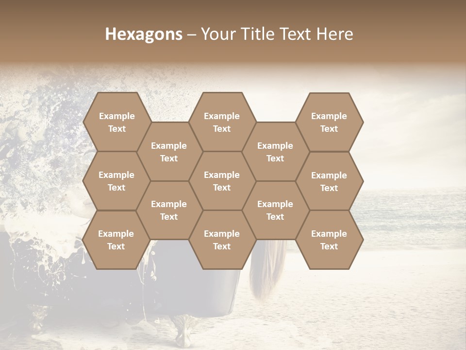 Bathroom Blonde Explosion PowerPoint Template