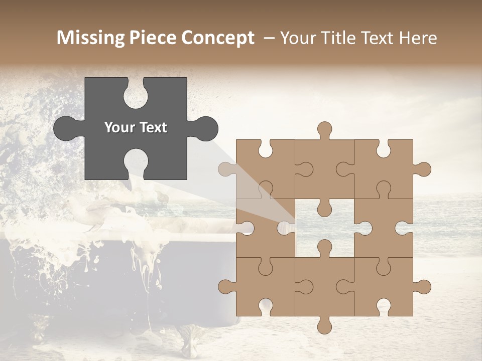 Bathroom Blonde Explosion PowerPoint Template