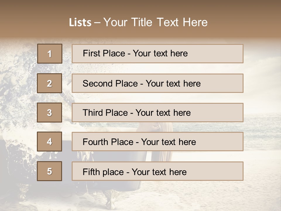 Bathroom Blonde Explosion PowerPoint Template