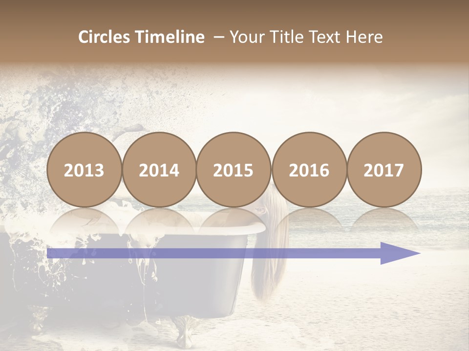 Bathroom Blonde Explosion PowerPoint Template