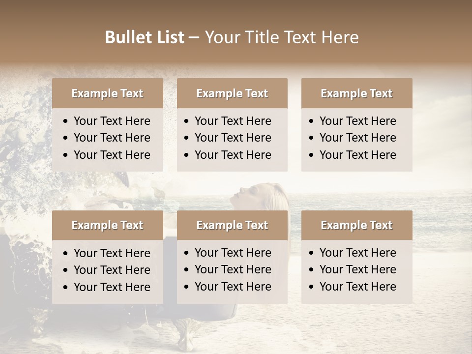 Bathroom Blonde Explosion PowerPoint Template