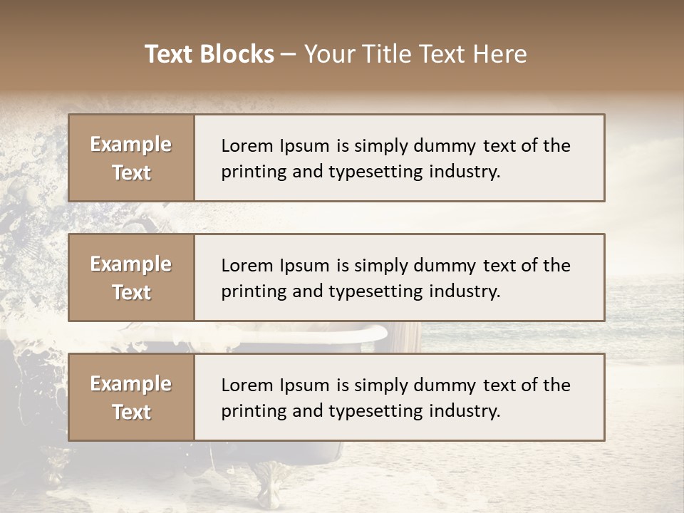 Bathroom Blonde Explosion PowerPoint Template