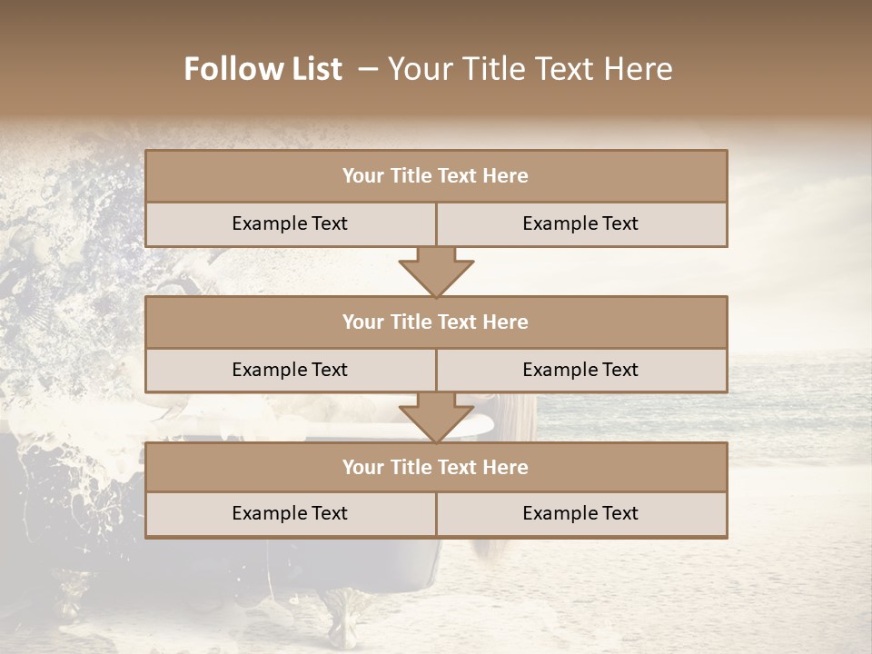 Bathroom Blonde Explosion PowerPoint Template