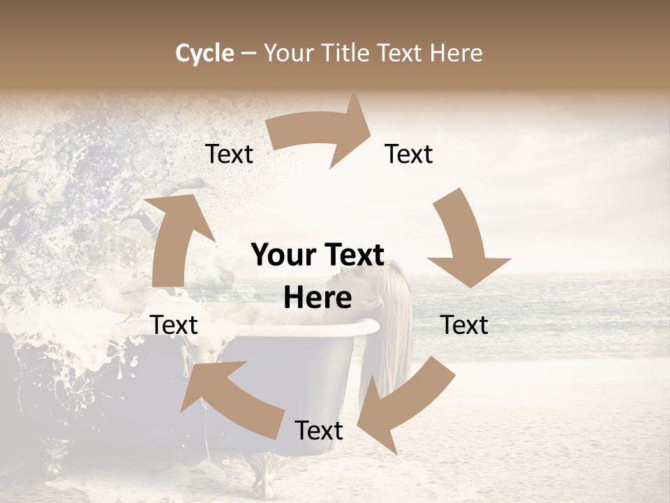 Bathroom Blonde Explosion PowerPoint Template