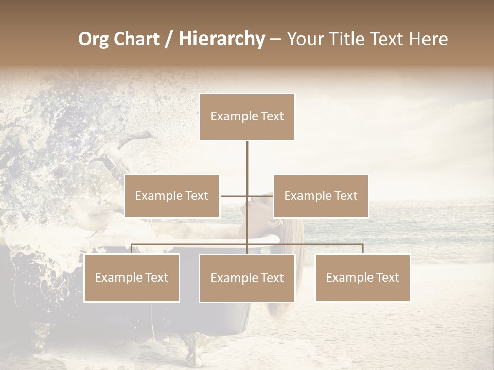 Bathroom Blonde Explosion PowerPoint Template