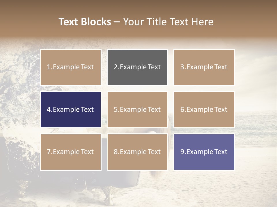 Bathroom Blonde Explosion PowerPoint Template