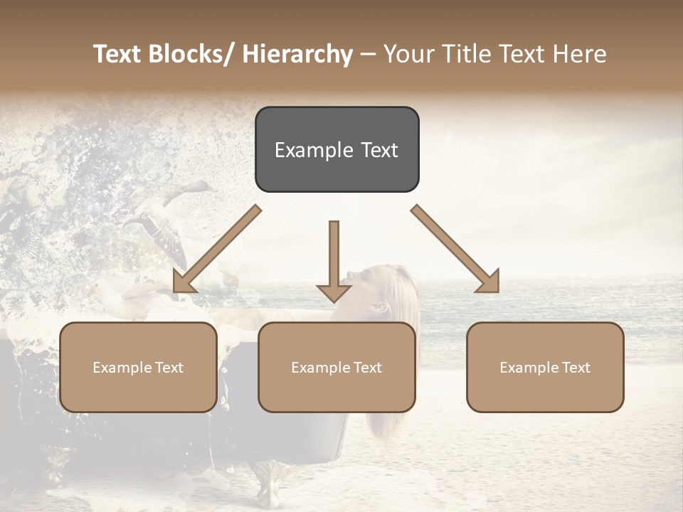 Bathroom Blonde Explosion PowerPoint Template