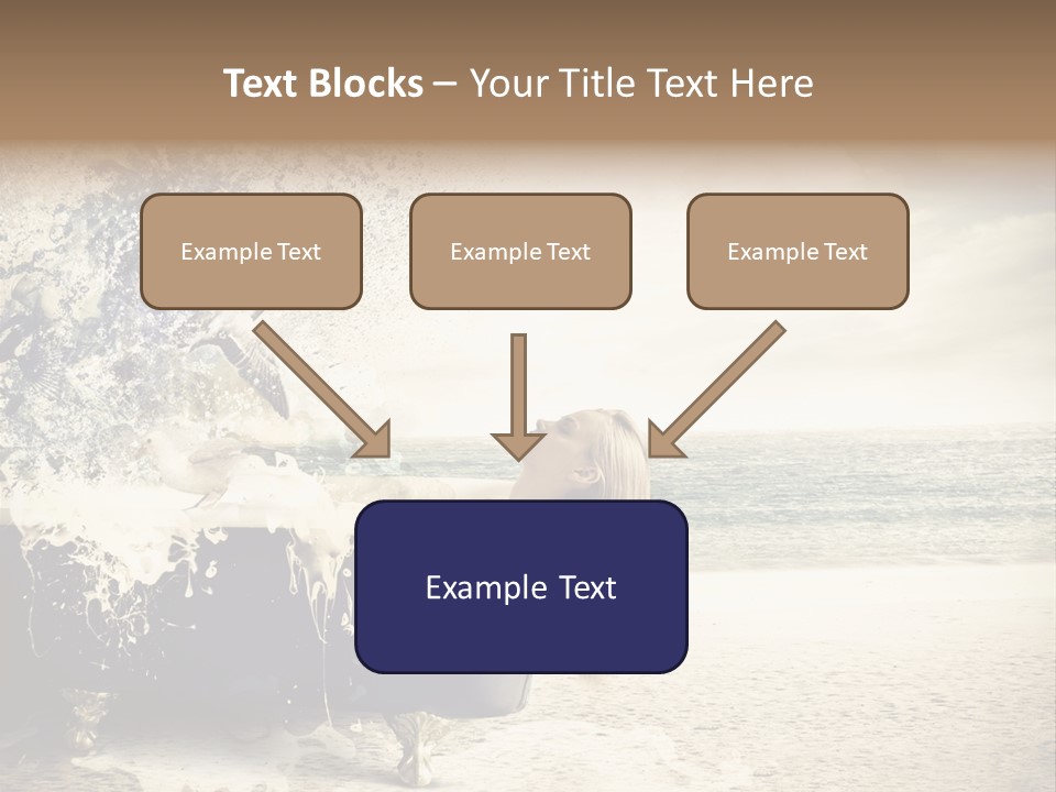 Bathroom Blonde Explosion PowerPoint Template
