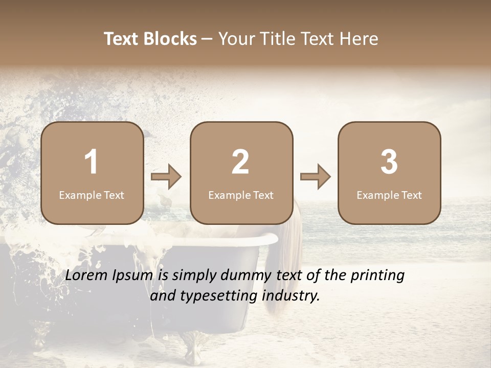 Bathroom Blonde Explosion PowerPoint Template