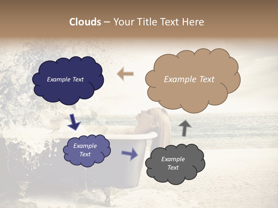 Bathroom Blonde Explosion PowerPoint Template