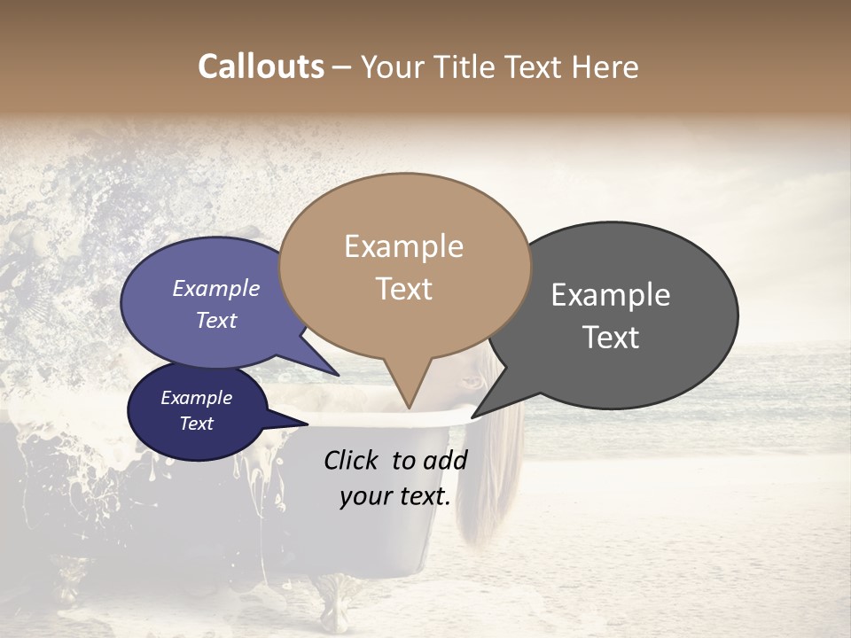 Bathroom Blonde Explosion PowerPoint Template