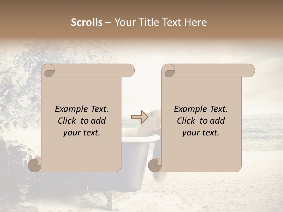 Bathroom Blonde Explosion PowerPoint Template