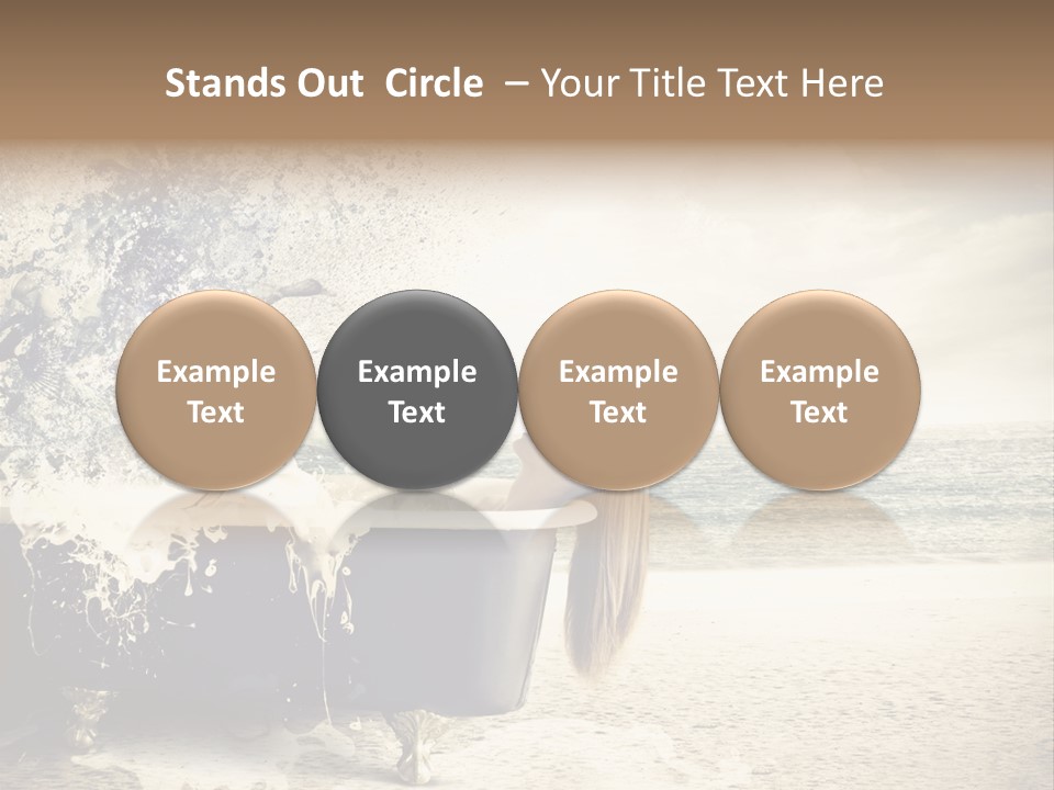 Bathroom Blonde Explosion PowerPoint Template