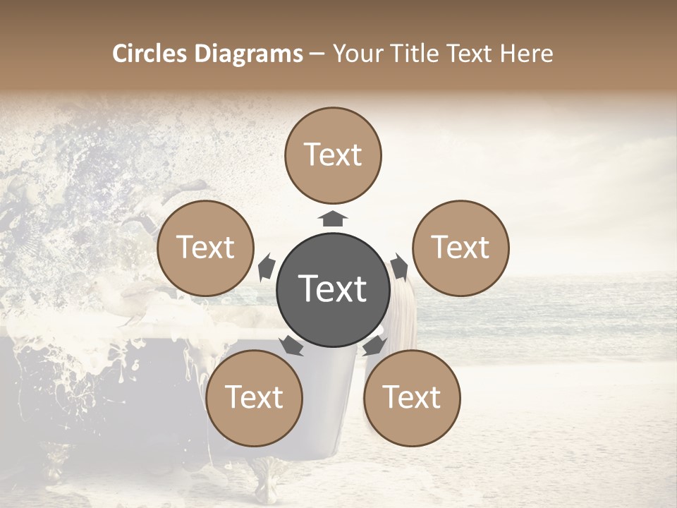 Bathroom Blonde Explosion PowerPoint Template