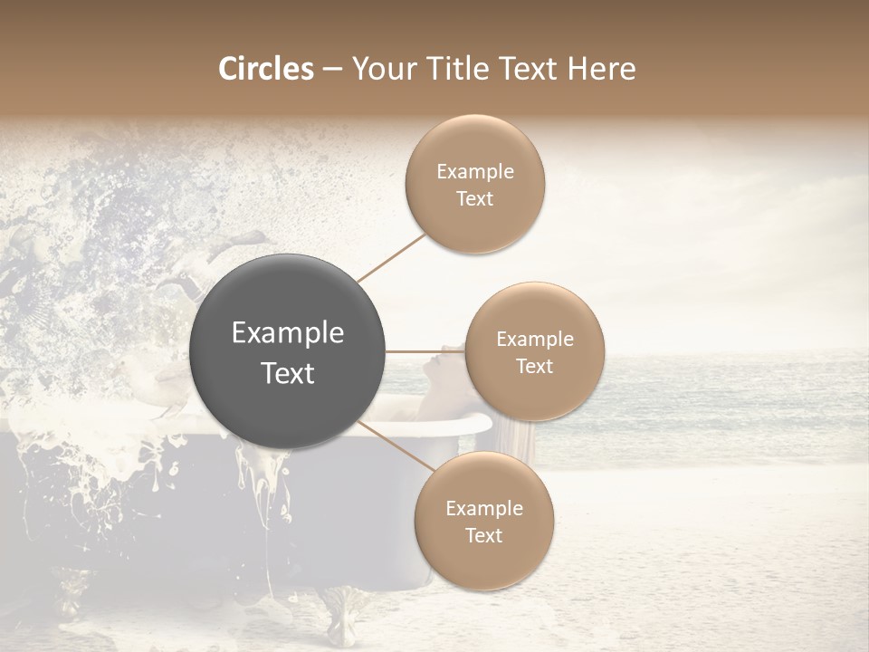 Bathroom Blonde Explosion PowerPoint Template