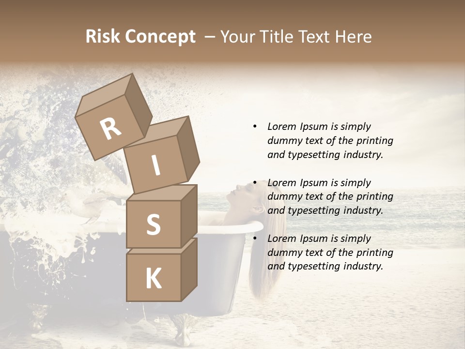 Bathroom Blonde Explosion PowerPoint Template