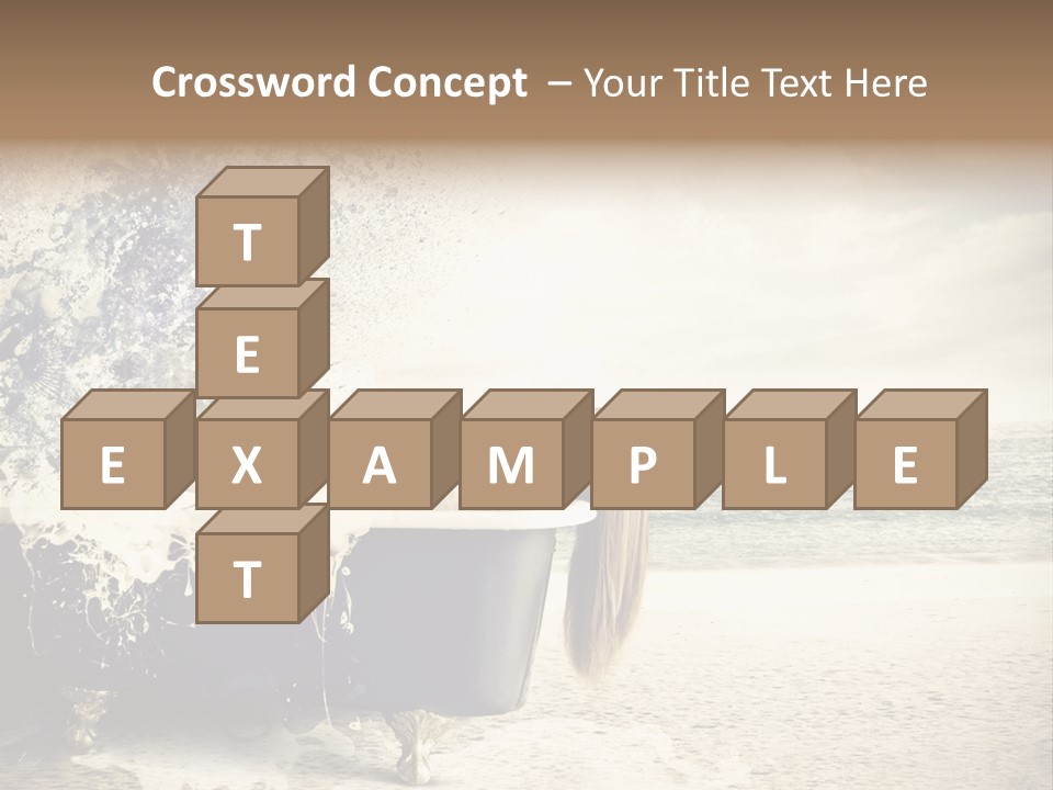 Bathroom Blonde Explosion PowerPoint Template