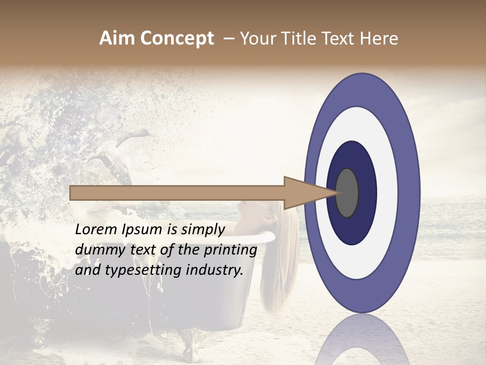 Bathroom Blonde Explosion PowerPoint Template