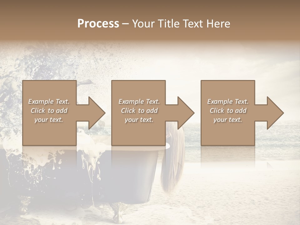 Bathroom Blonde Explosion PowerPoint Template