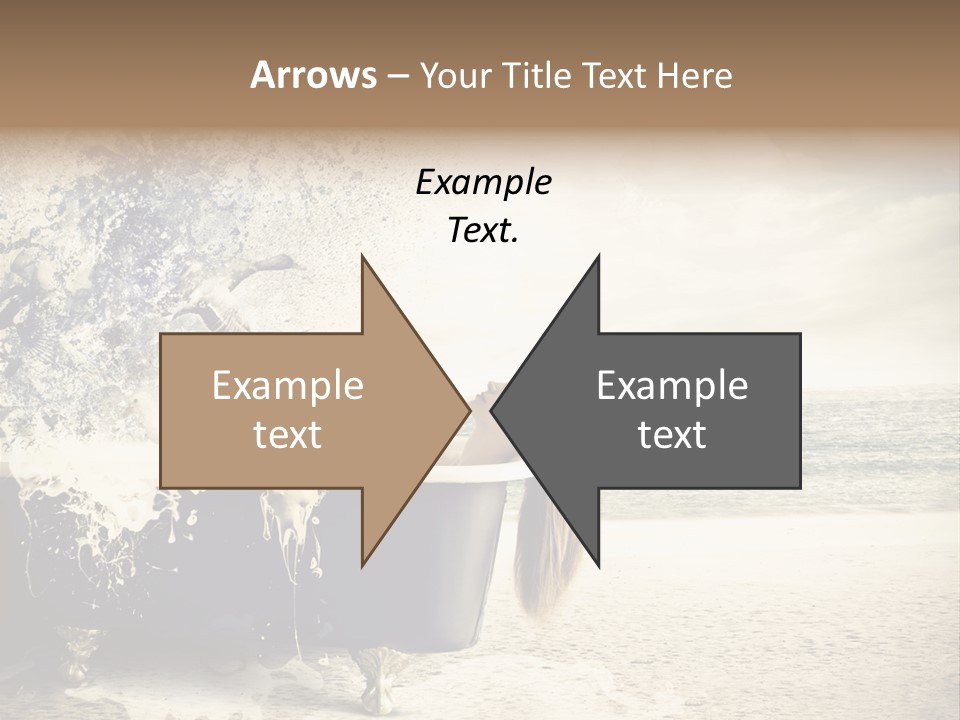 Bathroom Blonde Explosion PowerPoint Template