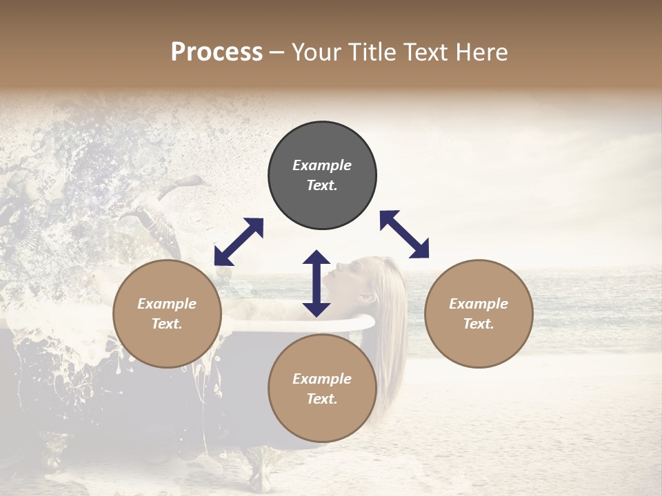 Bathroom Blonde Explosion PowerPoint Template