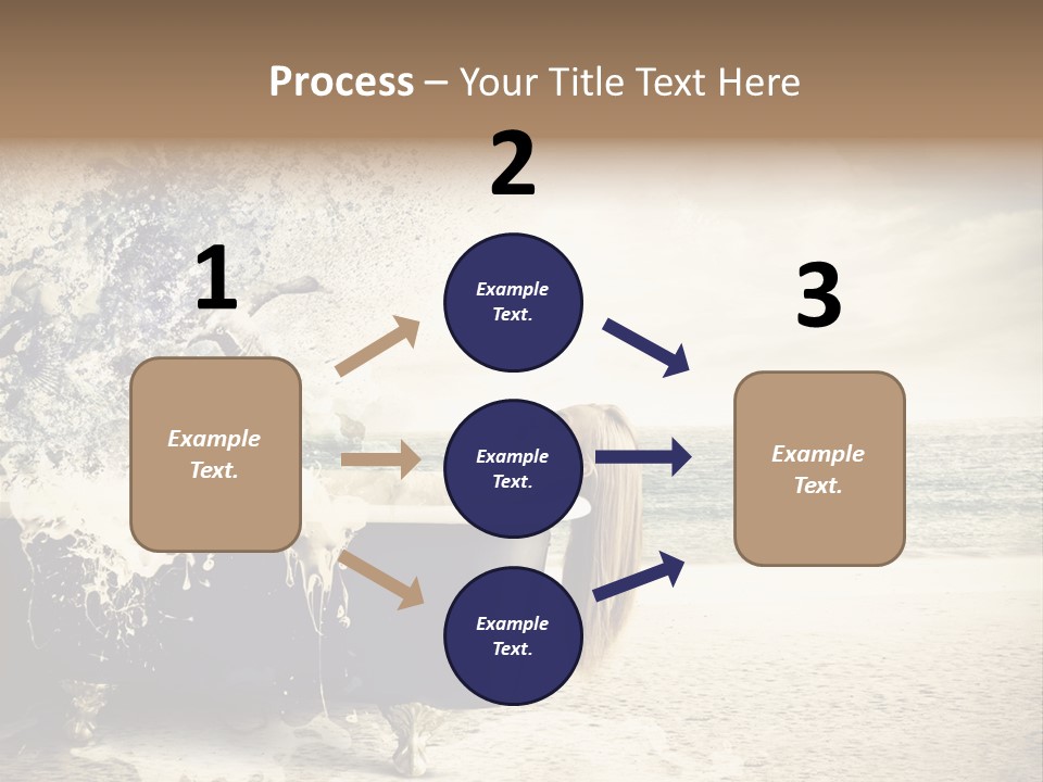 Bathroom Blonde Explosion PowerPoint Template