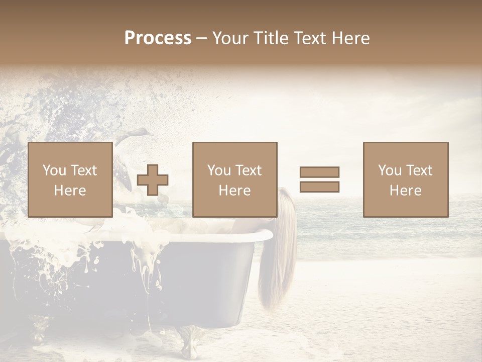 Bathroom Blonde Explosion PowerPoint Template