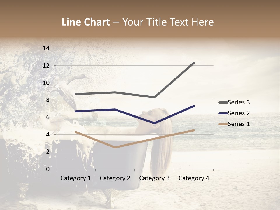 Bathroom Blonde Explosion PowerPoint Template