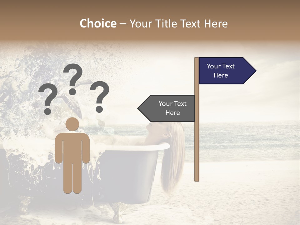 Bathroom Blonde Explosion PowerPoint Template