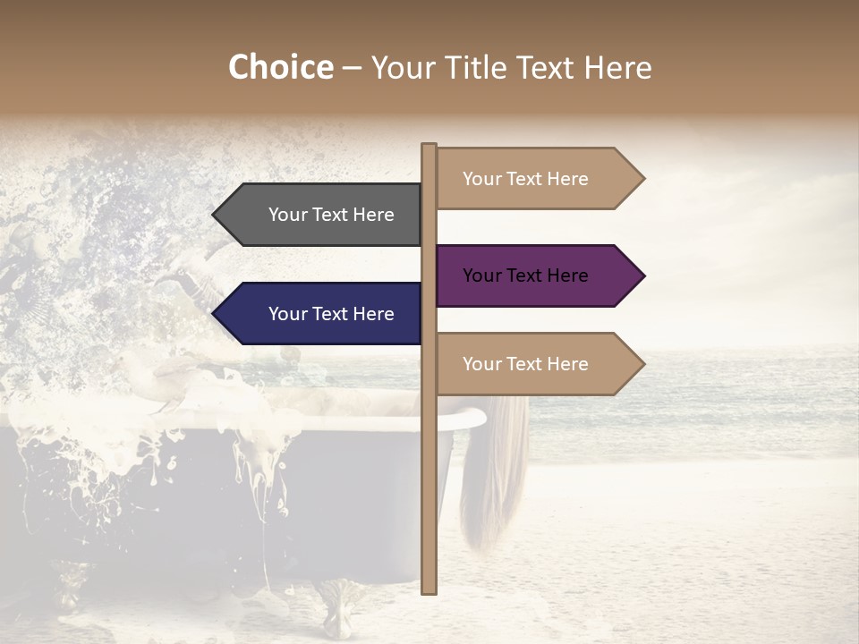 Bathroom Blonde Explosion PowerPoint Template