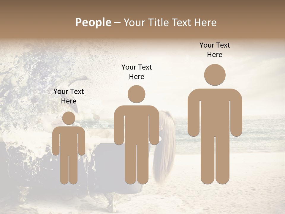 Bathroom Blonde Explosion PowerPoint Template