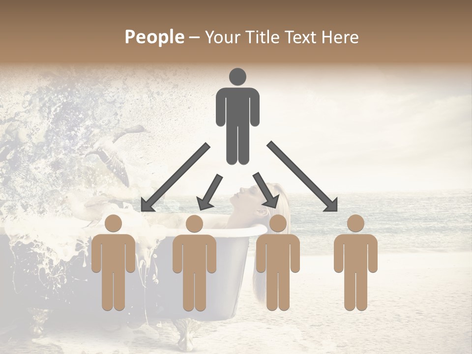 Bathroom Blonde Explosion PowerPoint Template