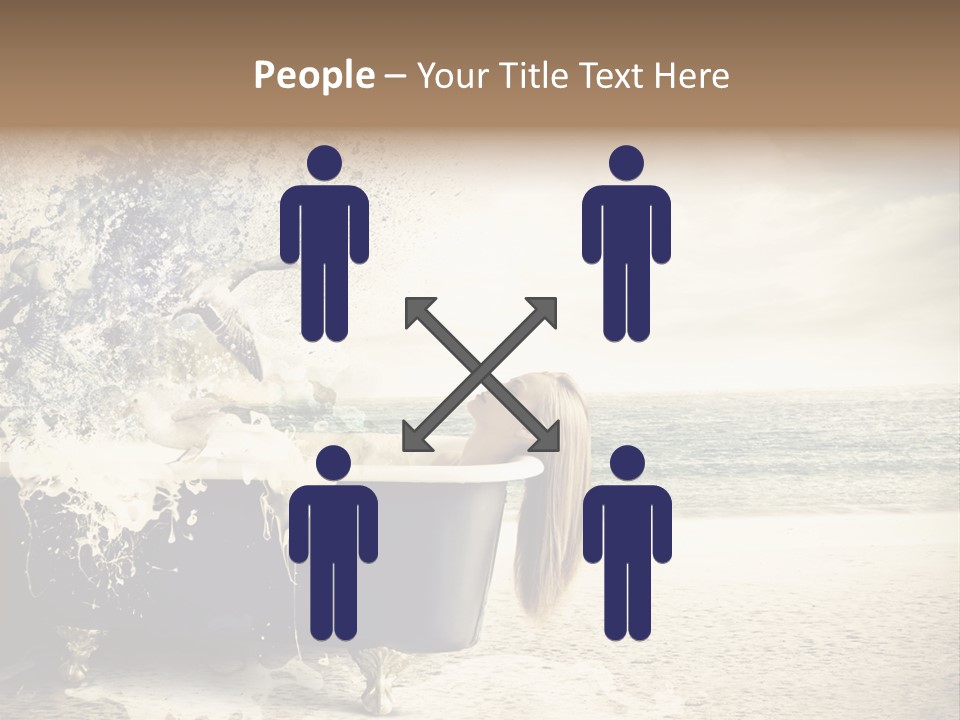 Bathroom Blonde Explosion PowerPoint Template