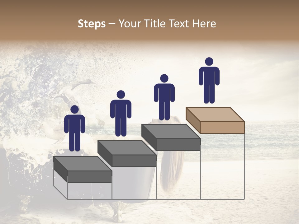 Bathroom Blonde Explosion PowerPoint Template