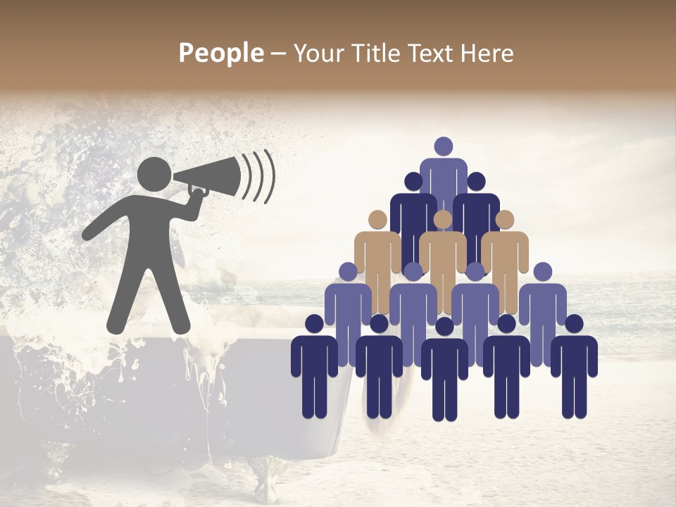 Bathroom Blonde Explosion PowerPoint Template