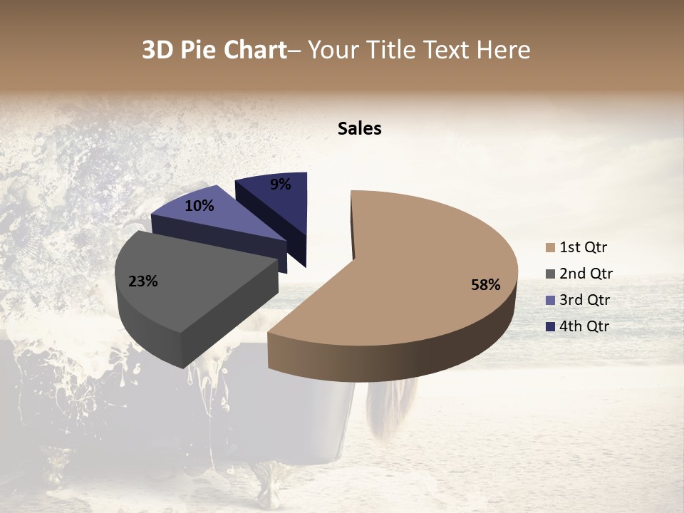 Bathroom Blonde Explosion PowerPoint Template