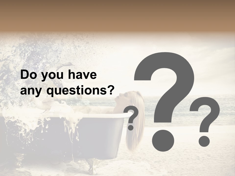 Bathroom Blonde Explosion PowerPoint Template