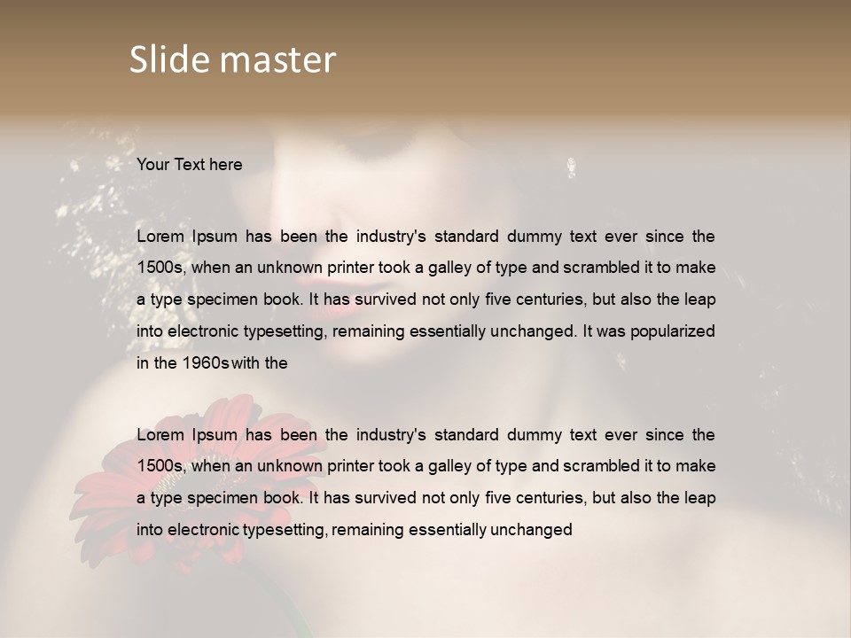 Portrait Curly Hair Studio PowerPoint Template