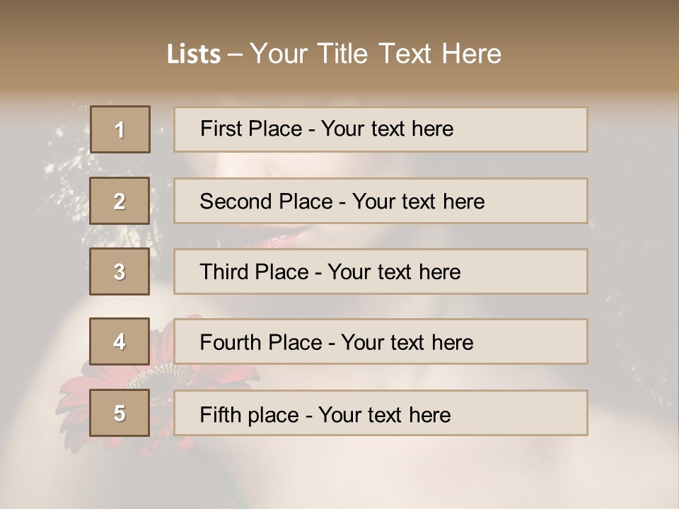 Portrait Curly Hair Studio PowerPoint Template